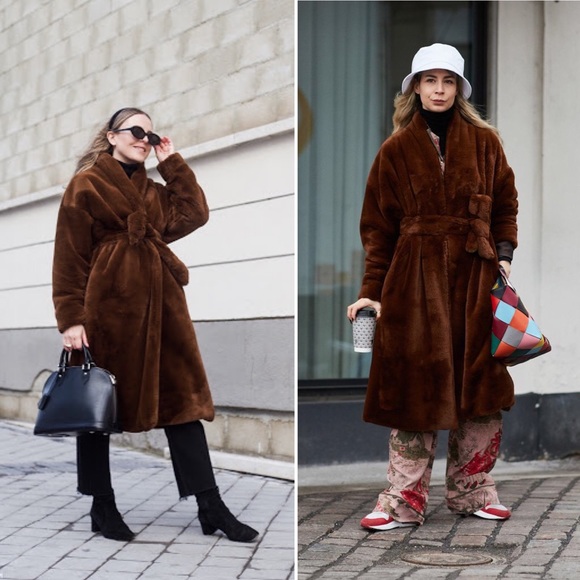 Who What Wear Teddy Fur Robe Coat Shawl Collar NWT - Picture 15 of 15